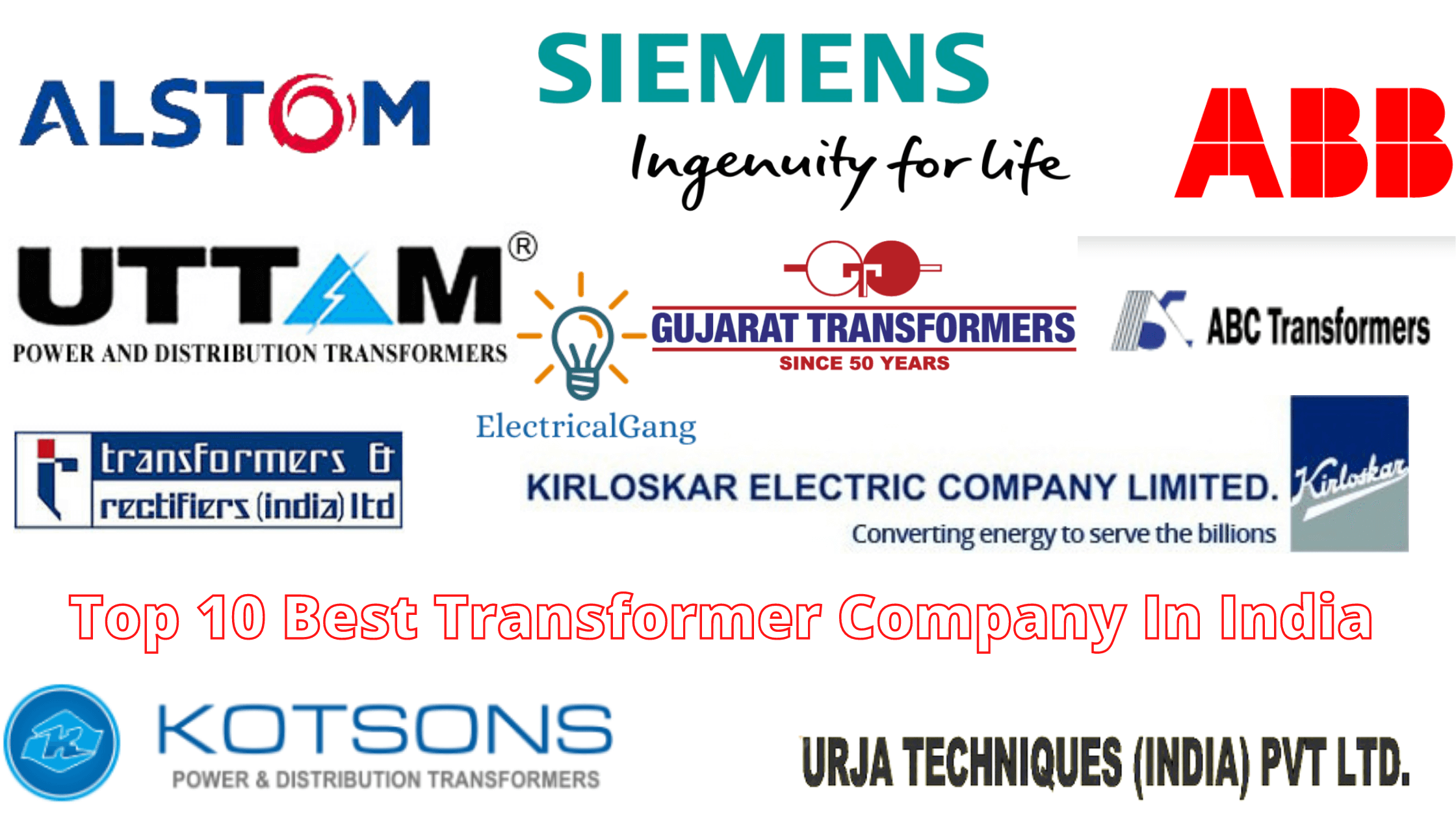 Top 10 Best Transformer Company In India ElectricalGang