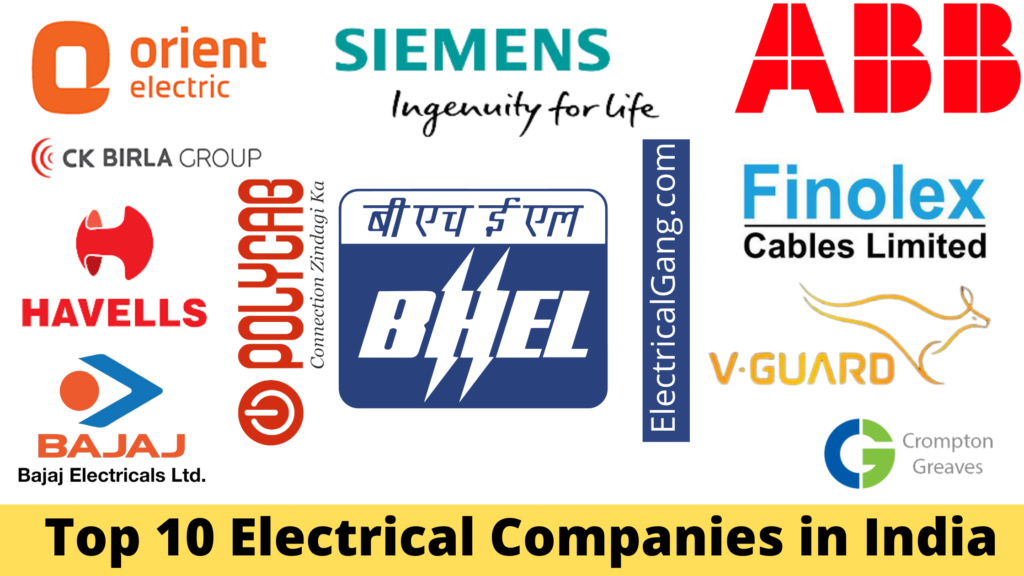  Oben 10 Elektrounternehmen in Indien