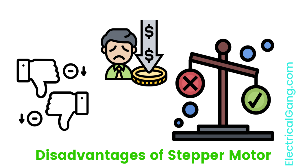 Disadvantages of Stepper Motor