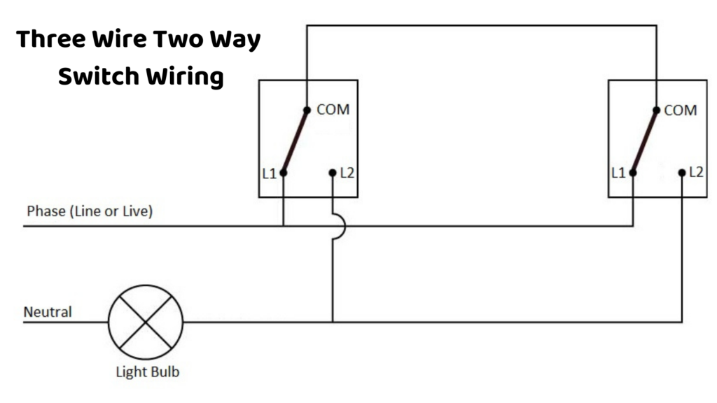 Three Wire Two Way Switch Wiring