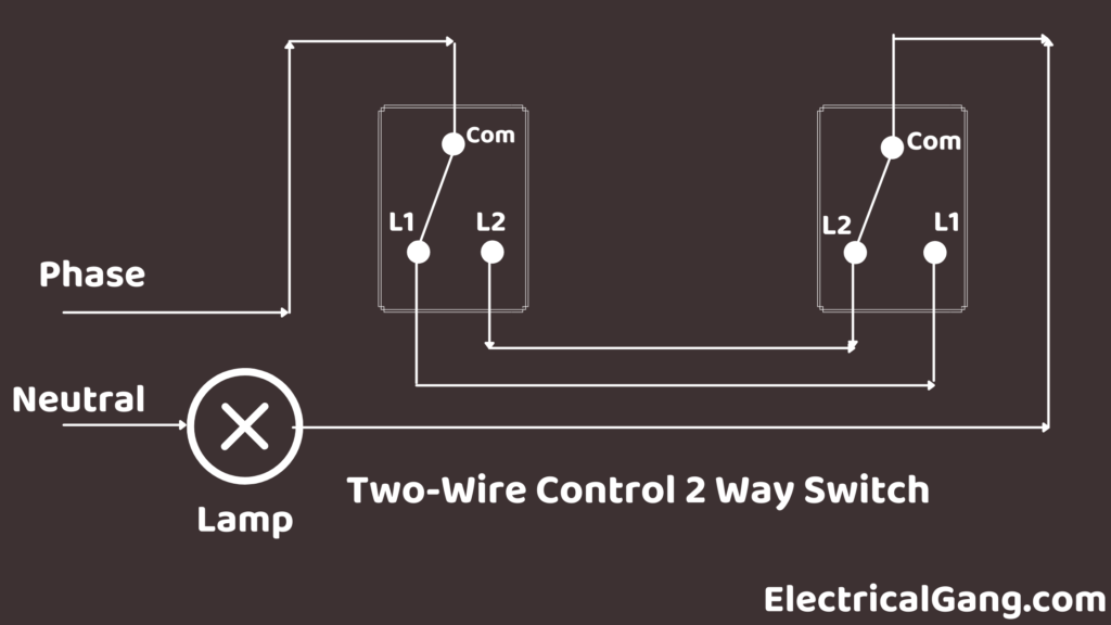 Two-Wire Control Two Way Switch