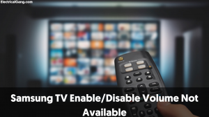 Samsung TV Enable/Disable Volume Not Available